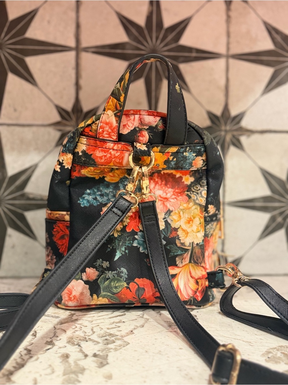 bebe Floral Mini Backpack - Picture 2 of 5